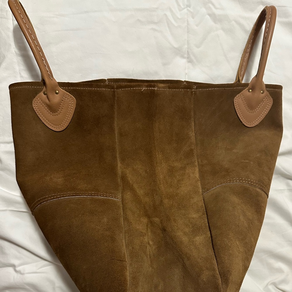 L.L. Bean Brown Suede Men's Backpack - Picture 7 of 9